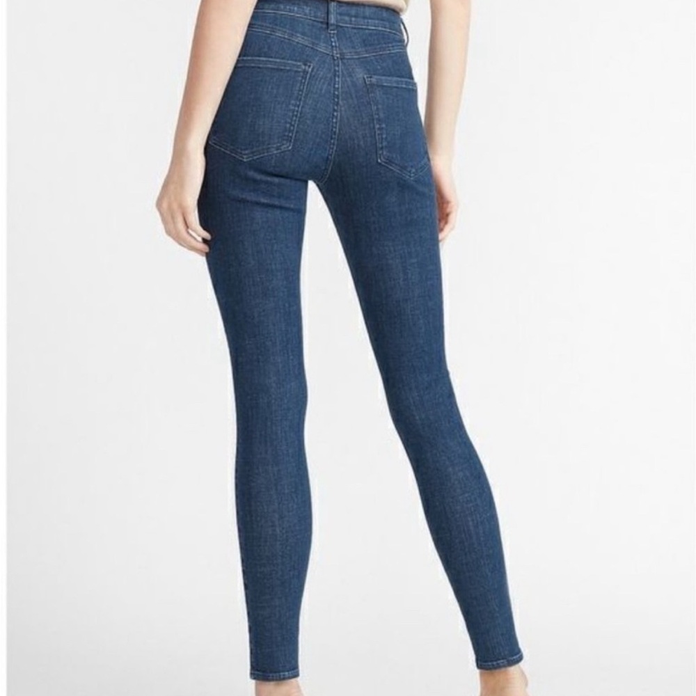 Express Straight Ankle High Rise Ultra Stretch Jeans
